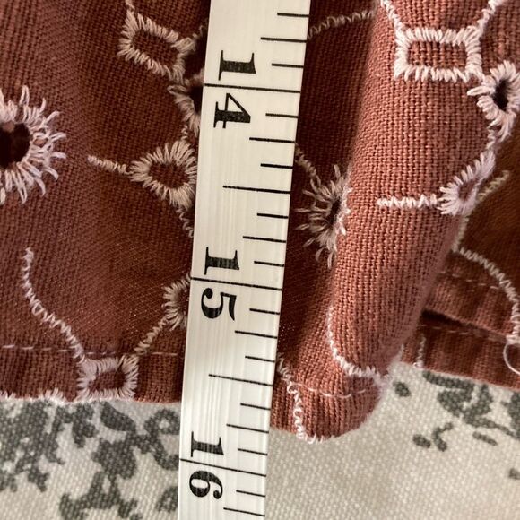 American Eagle Outfitters Tiered Eyelet‎ Mini Skirt Size Small (C8) - Picture 9 of 10